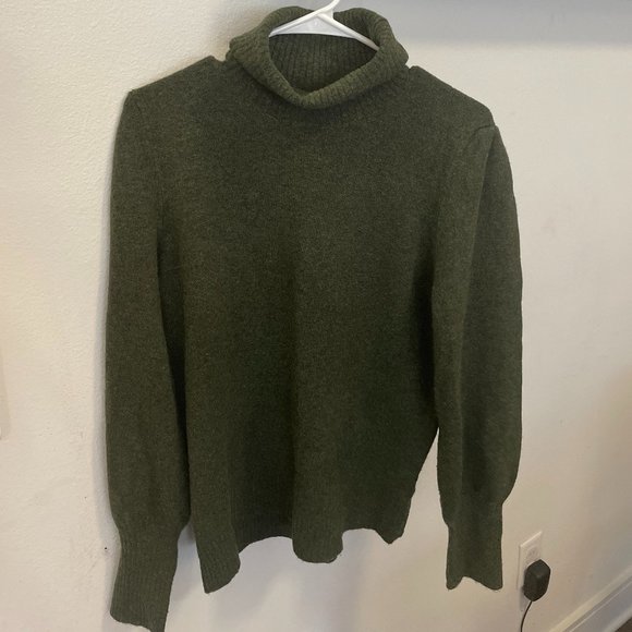 J. Crew Tops - J.Crew Green Turtleneck